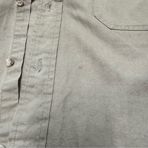Woolrich Shirt Long Sleeve Button Down Brown Tan Sand Mens Size XL USA Vintage - Picture 4 of 7